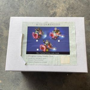 Winter Lane Lighted Propeller Plane